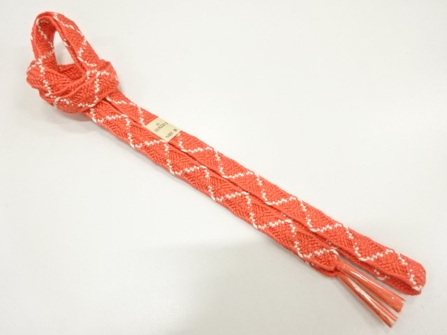 JAPANESE KIMONO / UNUSED HAND-TIED OBIJIME